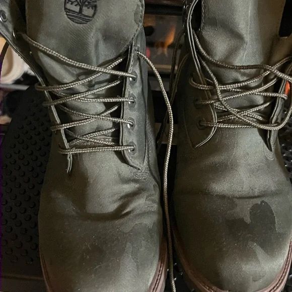 Timberland Men's Camouflage Green Boots - Picture 2 of 5
